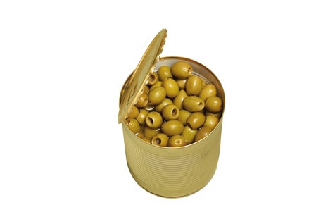 Olive verte dénoyautée