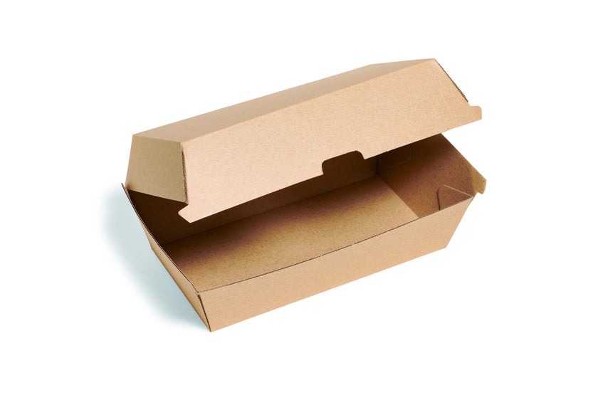 Boîte burger kraft longue