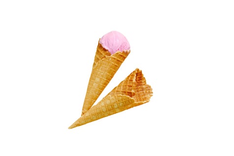 Cornet gaufré 1-2 boules