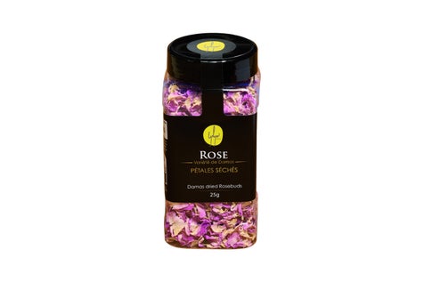 Pétales de rose séchés