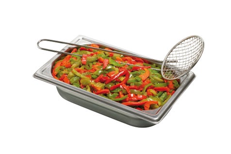Poivron rouge et vert en lanières