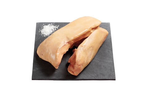 Foie gras de canard cru déveiné 1er choix IGP Sud-Ouest
