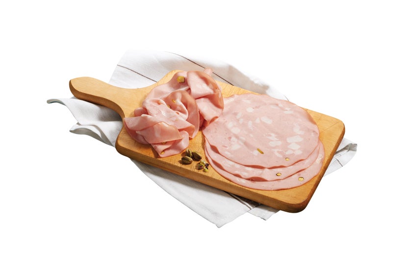 Mortadella Bologna BGA met pistaches, sneetjes
