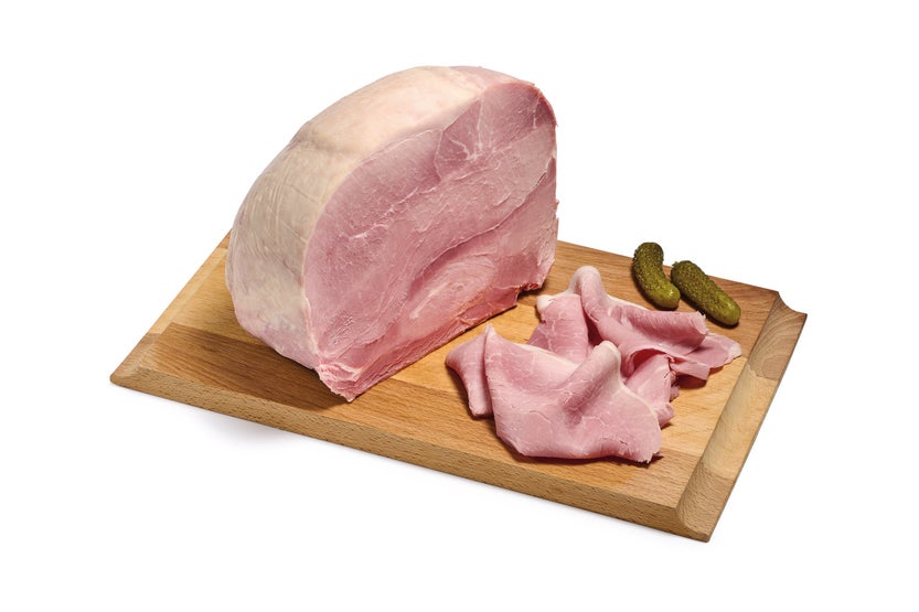 Halve gekookte ham superieur z/zwoerd z/vet VPF