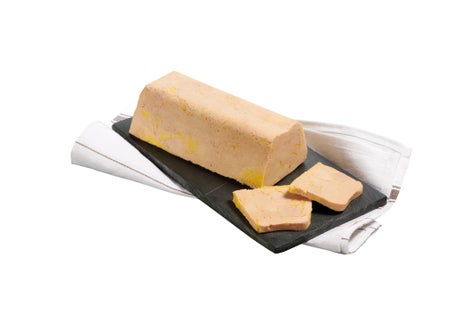 Terrine de bloc de foie gras de canard mi-cuit