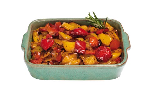 Duo de poivrons rôtis au paprika et romarin
