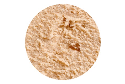 Crème glacée marron avec brisures de marrons glacés