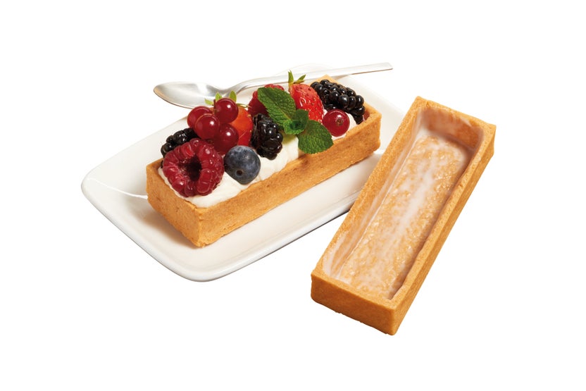 Fond de tartelette cuit sucré rectangle