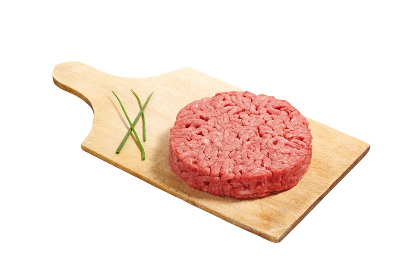 Ronde hamburger op slagerswijze Black Angus