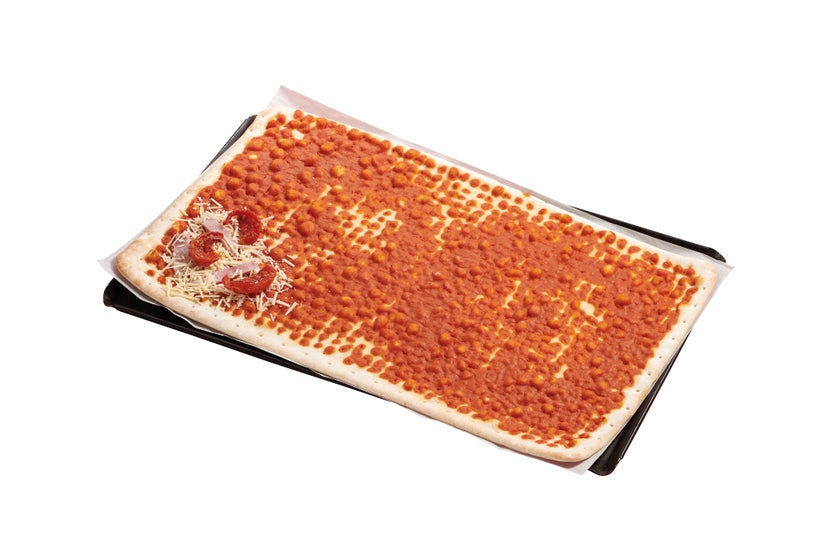 Fond de pizza tomaté