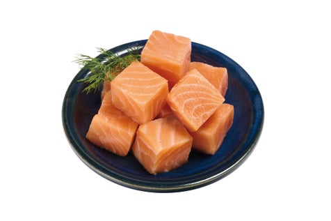 Cube de saumon atlantique