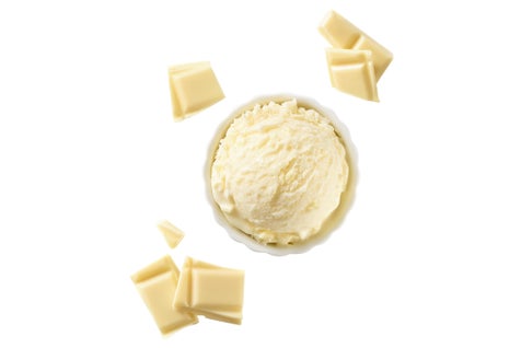 Crème glacée chocolat blanc