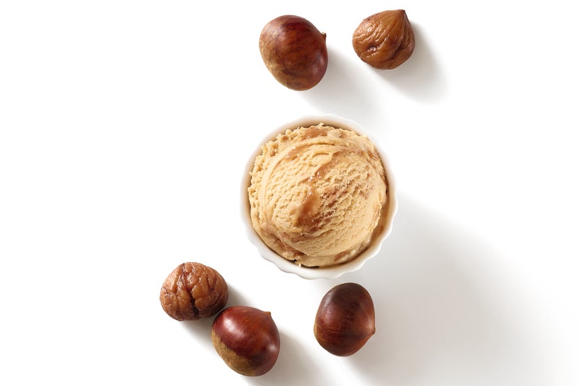Crème glacée marron