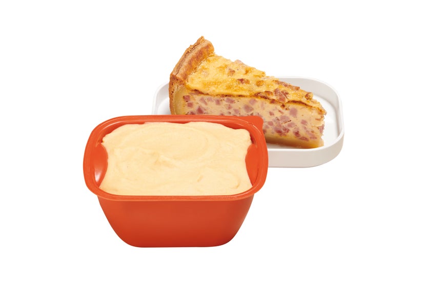 Quiche au jambon à texture modifiée IDDSI 4