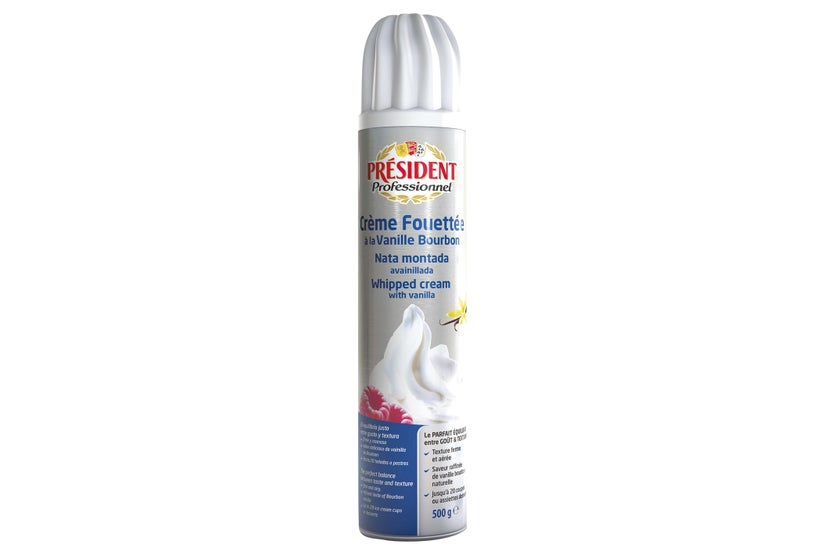 Crème sucrée vanille Bourbon sous pression