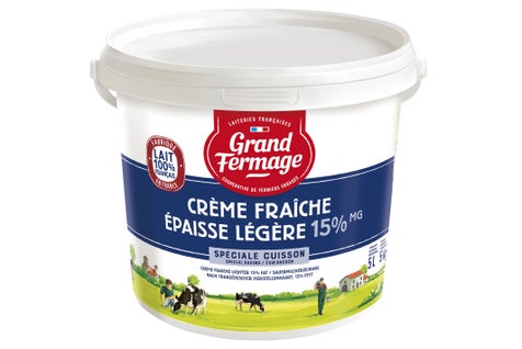 Crème fraîche épaisse allégée