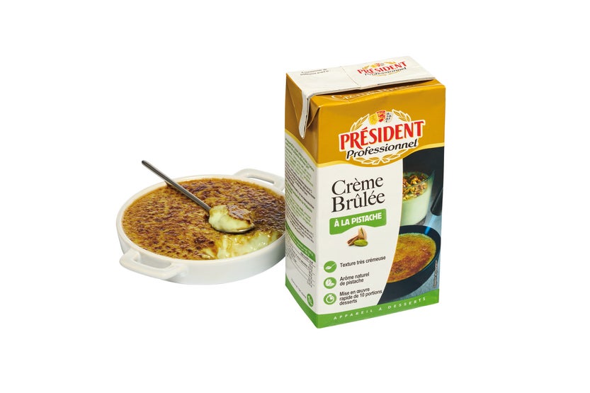 Bereiding voor crème brûlée met pistache